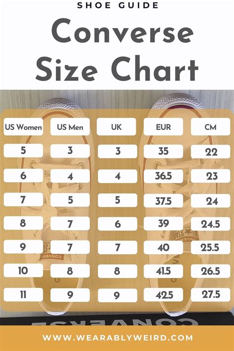 Converse Sizing: Do Converse Run Big or Small? (FAQs/ Chart) - Wearably ...