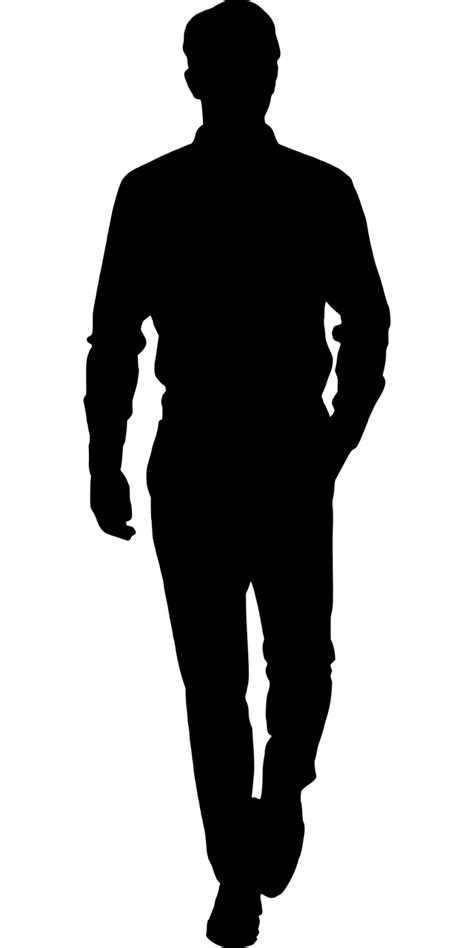 Man Walking Silhouette Vector at Vectorified.com | Collection of Man ...