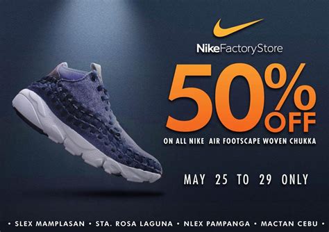 Manila Shopper: Nike Factory Outlet Store Weekend SALE: May 25-29 2017