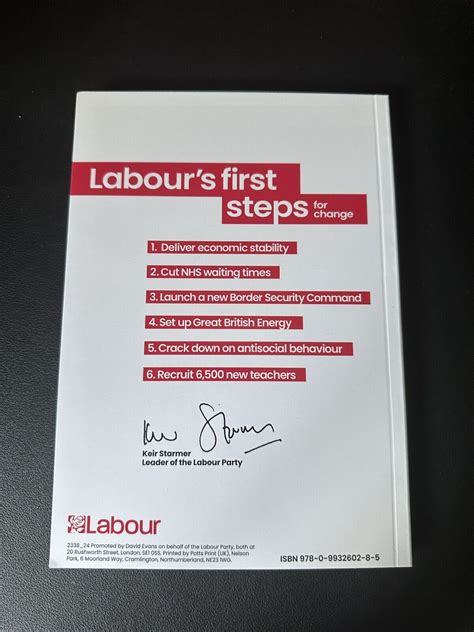 2024 Labour Party Manifesto - Keir Starmer - | Grelly UK