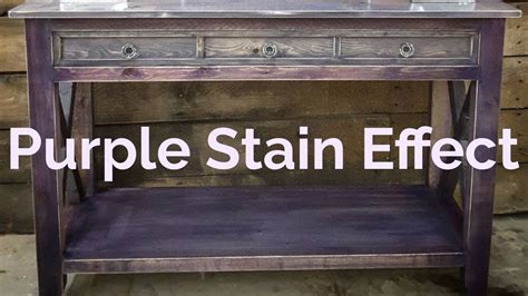 How to create a purple stain effect - YouTube