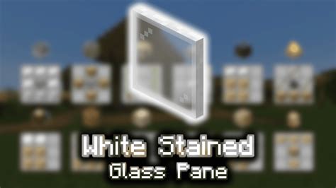 White Stained Glass Pane - Wiki Guide - 9Minecraft.Net