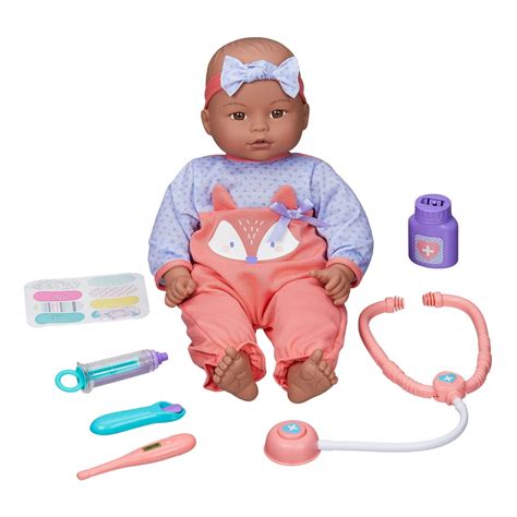 My Sweet Love 16" Get Better Now Baby Doll Play Set, Brown Eyes, Dark Skin Tone - Walmart.com ...