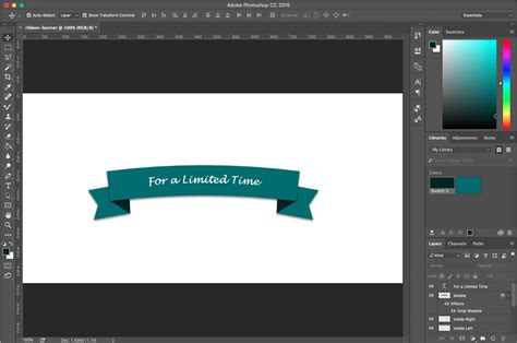 Photoshop Tutorial: How to Create a Ribbon Banner