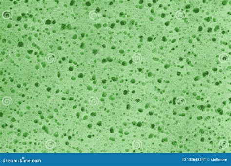 Green Spongy Texture of a Rubber Sponge or Insulation Foam Stock ...