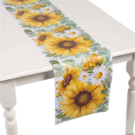 Sunflower Party Paper Table Runner | Oriental Trading