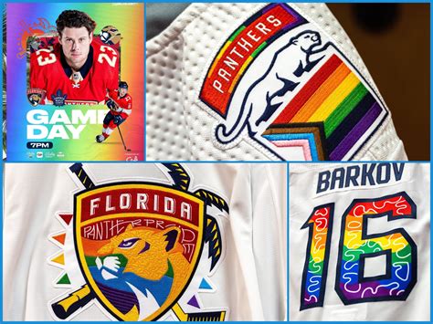 Florida Panthers Wearing Special Warmup Jerseys for Pride Night