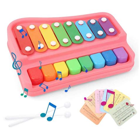 2 IN 1 XYLOPHONE & PIANO MUSICAL INSTRUMENT – Toys4you.pk