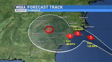 WEDNESDAY EVENING UPDATE: Florence forecast shifts south | WGXA