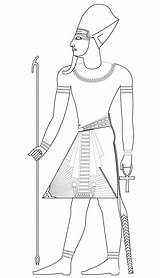Coloring Egyptian Pharaoh King Cleopatra Drawing Tut Egypt Tomb Ancient  sketch template