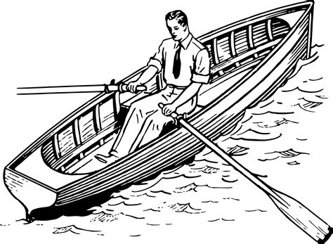 Row Boat Drawing Easy