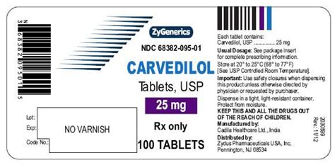 Carvedilol - FDA prescribing information, side effects and uses | Pharmacology nursing, Side ...