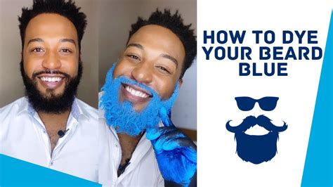 How To Dye Your Beard Blue (But Not Forever) - YouTube