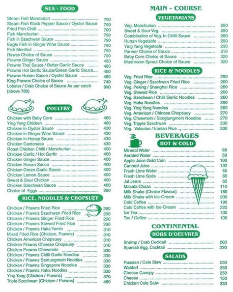 GREEN HOUSE - VILE PARLE - MUMBAI Menu, Photos, Images and Wallpapers - MouthShut.com