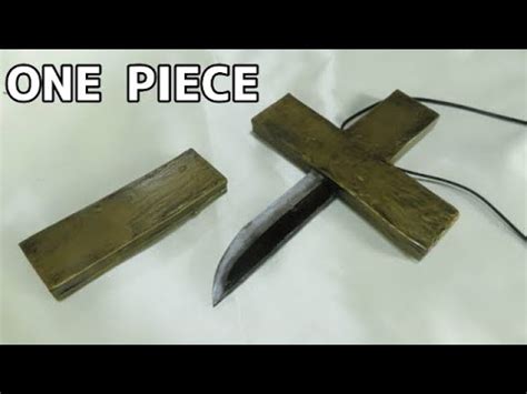 【ONE PIECE】Mihawk's Knife Tutorial with Template - [How to make cosplay knife] - YouTube