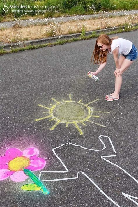 Chalk Photography - Make Spray Chalk Art With Your Kids - 5 Minutes for Mom