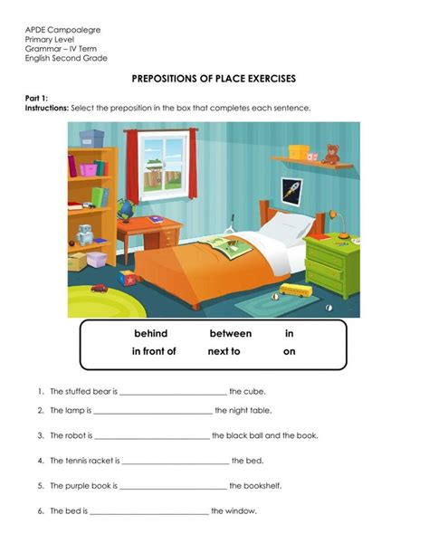 Prepositions exercises worksheet | Prepositions, Kindergarten phonics ...