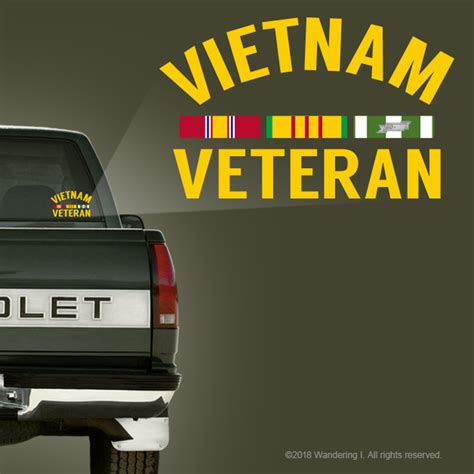 Buy "Vietnam Veteran"- Vehicle Window Sticker at Wandering I Store for only $6.95