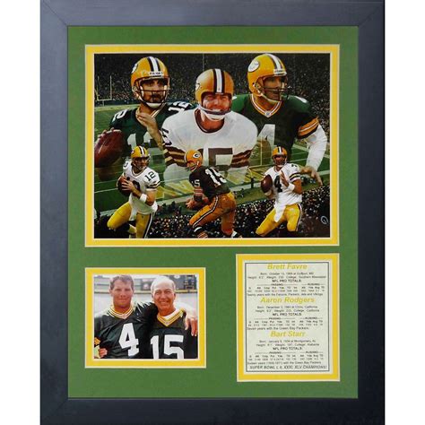 Green Bay Packers Packers Quarterbacks Framed Memorabilia | Framed ...