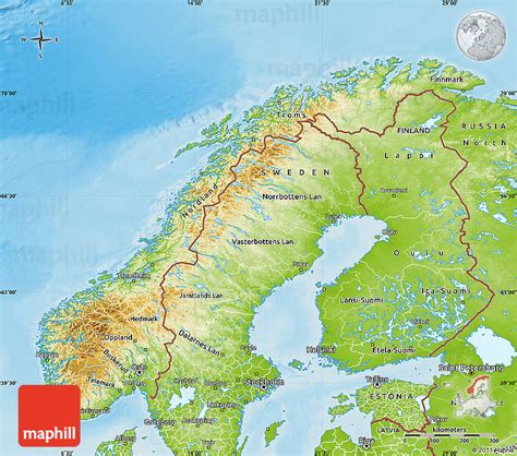 Norway Physical Map | Hot Sex Picture