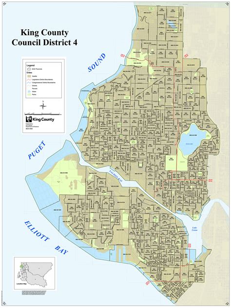 Map of District 4 - King County