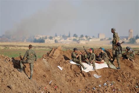 Syria: Jubilant scenes as YPG Kurdish fighters pincer Isis inside Tel Abyad