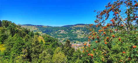 Panoramic view of La Bresse ski resort in summer by MichaelBilyk on DeviantArt