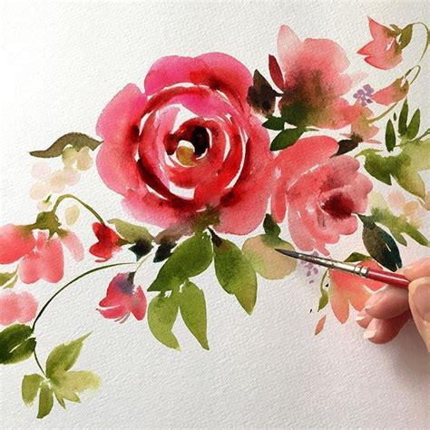 Found on Google from uk.pinterest.com | Watercolor flowers paintings, Floral watercolor ...