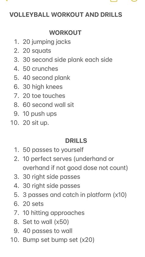 Volleyball drills and workout – Artofit