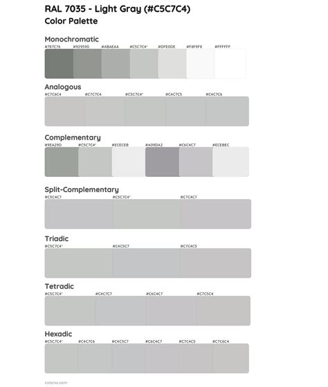 RAL 7039 Quartz Gray Color Palettes And Color Scheme