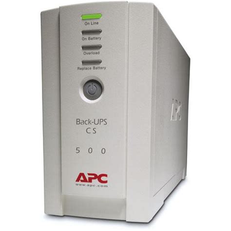 APC Back-UPS CS 500 6-Outlet Backup and Surge Protector, BK500