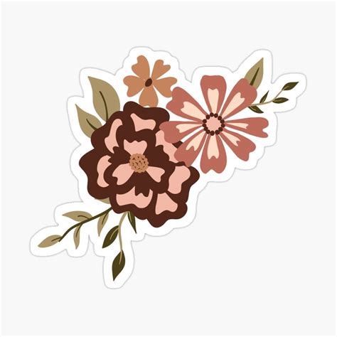 "Viney Floral Motif 4" Sticker for Sale by StudioPosies | Floral ...