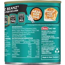 Heinz Baked Beans Tinned Beans In Tomato Sauce Breakfast 220g | Woolworths