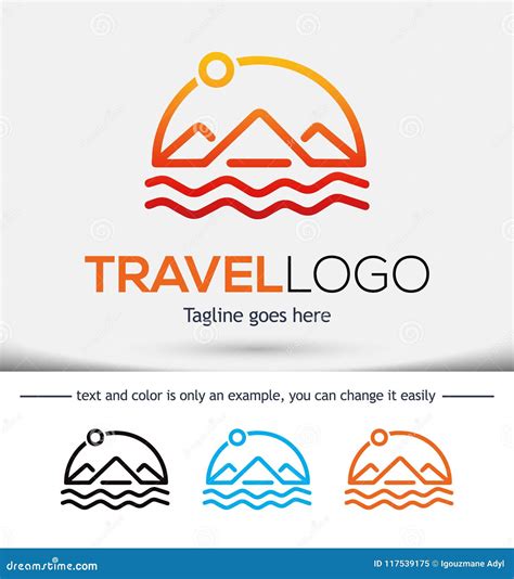 Travel Vector Logo Design Template | CartoonDealer.com #117539175