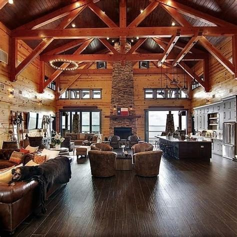 Barndominium on Instagram: “Spacious dreamy #barnhome! @barndominiumlife #exposedbeams # ...