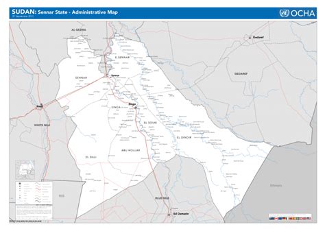 Sennar State - Administrative Map - 27 September 2011 - Sudan | ReliefWeb