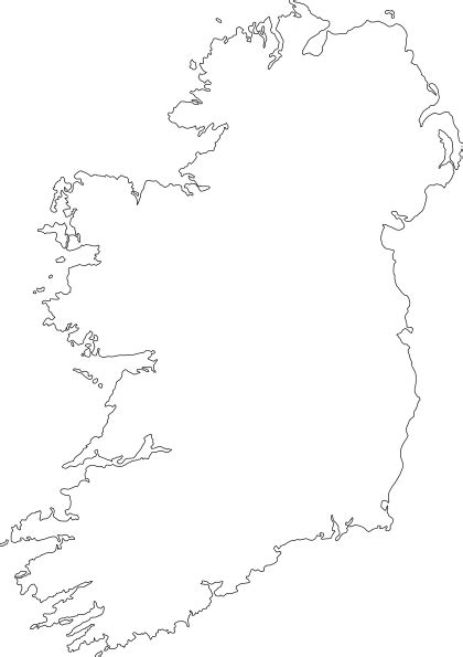 Large Blank Map Of Ireland