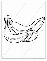 35 Banana Coloring Pages Free PDF Printables sketch template