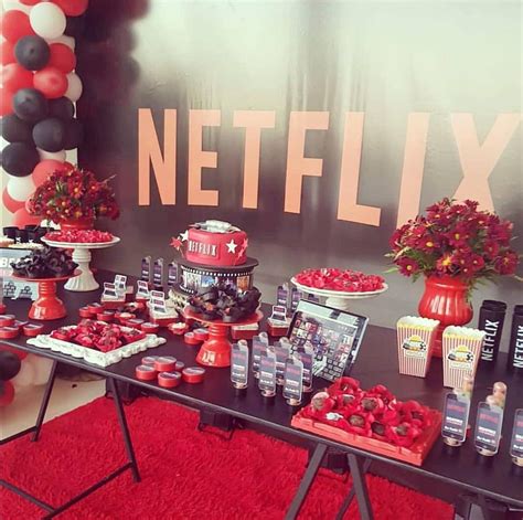 Aniversário Com Tema Da Netflix Decoração - charlotte