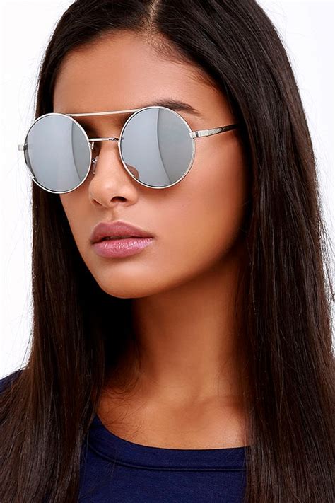 Cool Round Sunglasses - Silver Sunglasses - Mirrored Sunglasses - $16.00 - Lulus