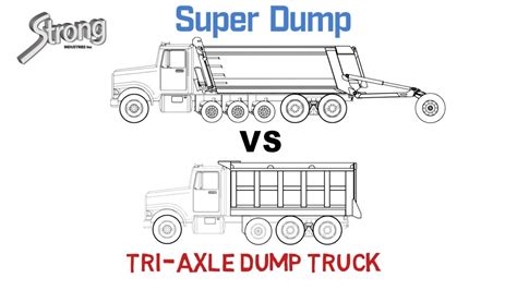 Super Dump vs Tri-Axle Dump Truck - YouTube