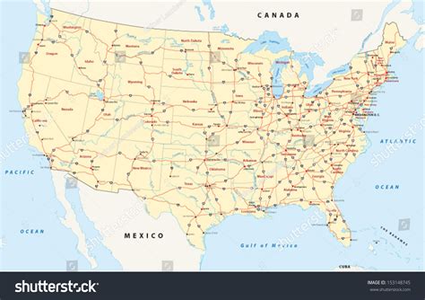 Us Interstate System Map Routes