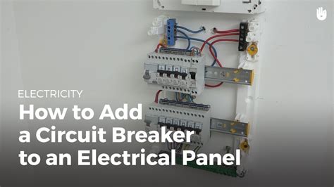 How to Add a Circuit Breaker to an Electrical Panel | Electricity - YouTube