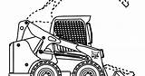 BobCat Skid Steer Loader Construction Coloring Page You Can Print Out  sketch template