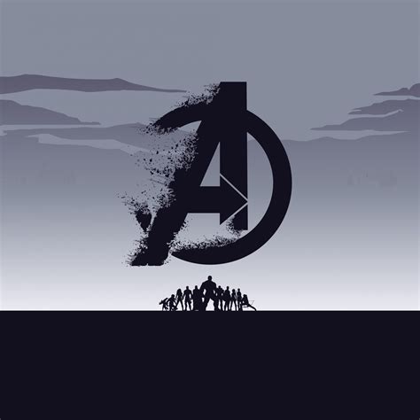 Avengers Symbol Wallpaper 4k