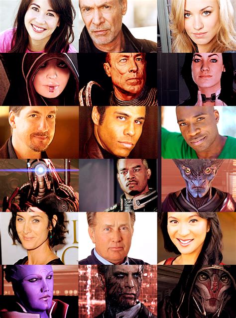 Mass Effect: Characters and their voice actors.