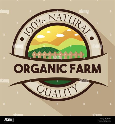 Organic farm logo hi-res stock photography and images - Alamy