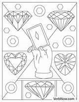 Jewel Coloring Page sketch template