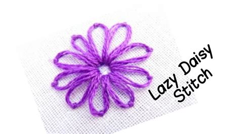 How to put Lazy Daisy stitch | #Baraancreations - YouTube