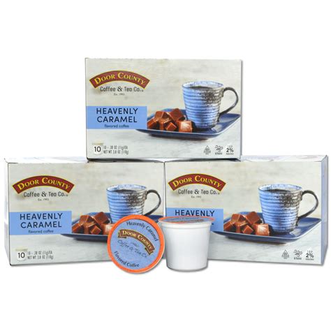 Door County Coffee Heavenly Caramel Flavored Coffee Single Serve Cups ...